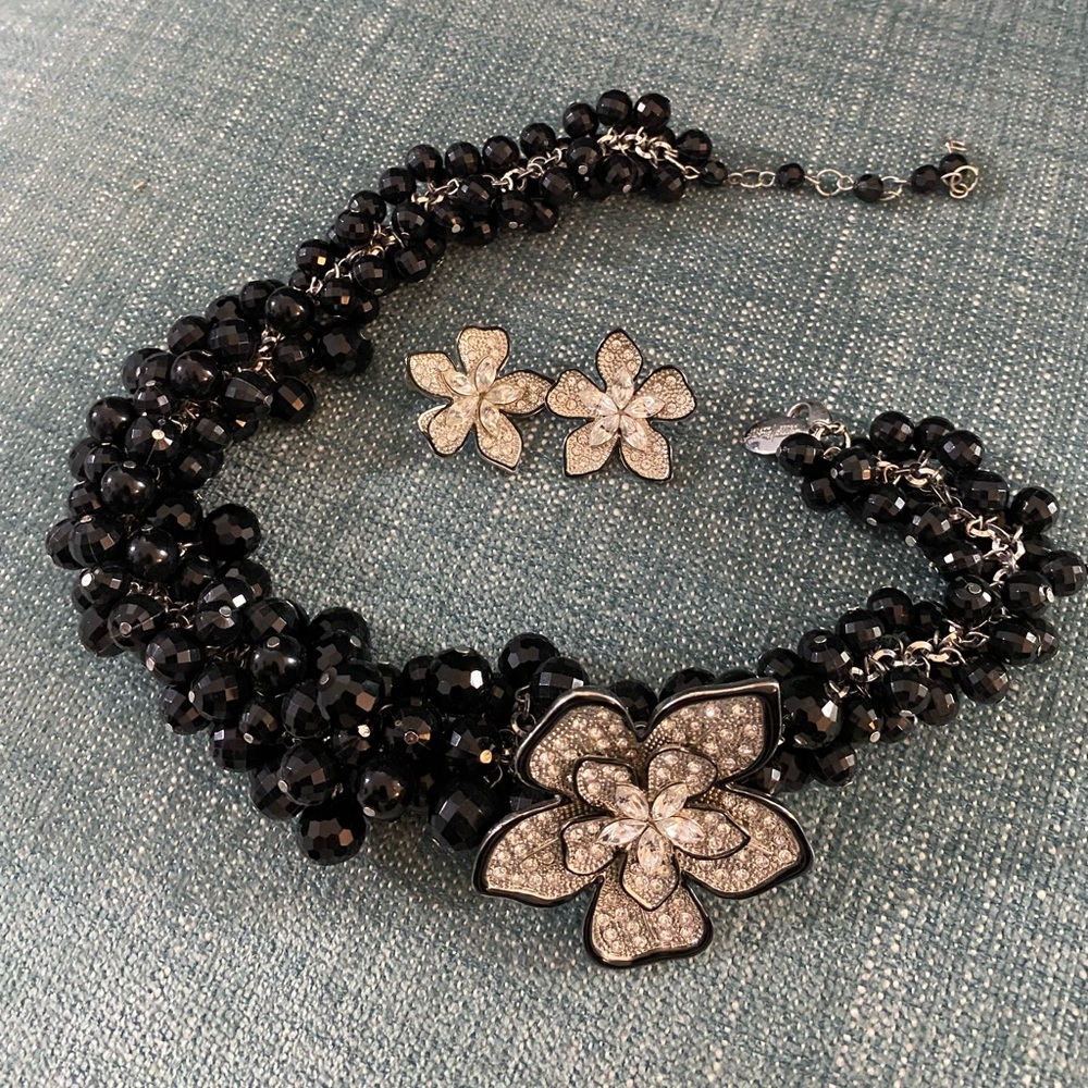 White House Black Market necklace and earring set